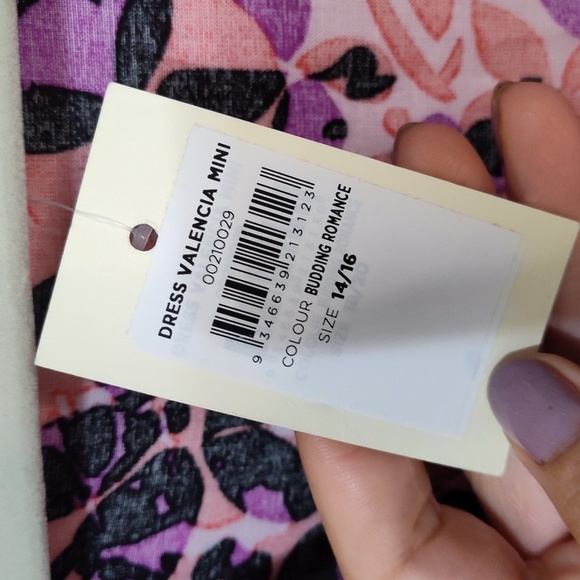 NWT LORALETTE VALENCIA FLORAL HIGH LOW DRESS 💜❤️ - Picture 5 of 7
